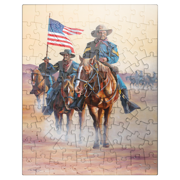 puzzleplate African American Buffalo Soldiers in Desert March 100 Jigsaw Puzzle