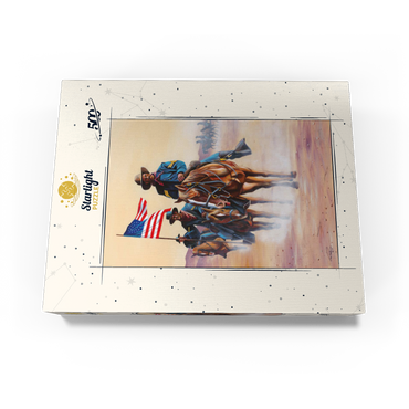 African American Buffalo Soldiers in Desert March 500 Jigsaw Puzzle box view3