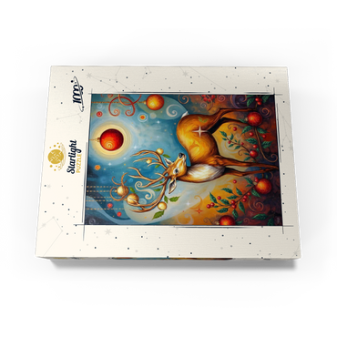 Festive Christmas Deer with Ornaments and Holly 1000 Jigsaw Puzzle box view3