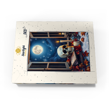 Mystical Still Life with Skull, Candles, and Full Moon 500 Jigsaw Puzzle box view3