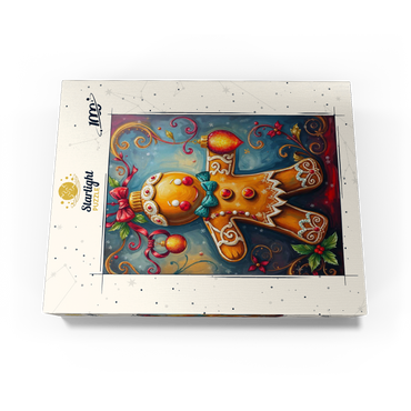 Festive Gingerbread Ornament with Holiday Decor 1000 Jigsaw Puzzle box view3