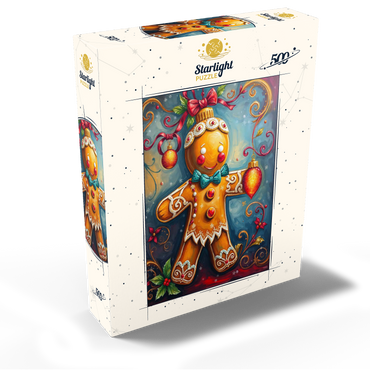 Festive Gingerbread Ornament with Holiday Decor 500 Jigsaw Puzzle box view2