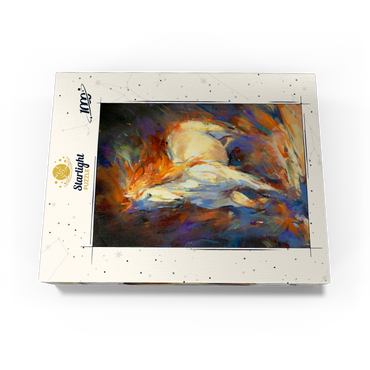 Fiery White Stallion in Motion 1000 Jigsaw Puzzle box view3