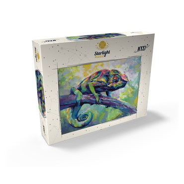Colorful Panther Chameleon on Tree Branch 1000 Jigsaw Puzzle box view2