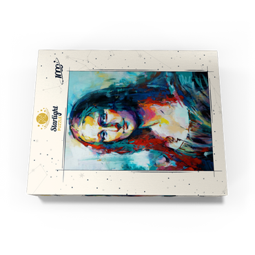 Mona Lisa in Abstract Expressionist Style 1000 Jigsaw Puzzle box view3