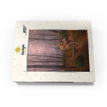 White-Tailed Deer in Autumn Forest Mist 1000 Jigsaw Puzzle box view3