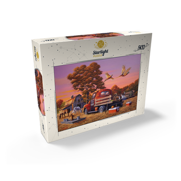 Autumn Farmyard with Pheasants and Vintage Truck 500 Jigsaw Puzzle box view2