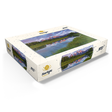 Grand Teton Mountains at Sunrise with Reflection 1000 Jigsaw Puzzle box view1