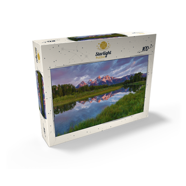 Grand Teton Mountains at Sunrise with Reflection 100 Jigsaw Puzzle box view2
