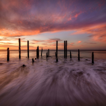 Port Willunga Jetty Ruins at Sunset 1000 Jigsaw Puzzle 3D Modell