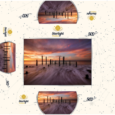 Port Willunga Jetty Ruins at Sunset 500 Jigsaw Puzzle box 3D Modell