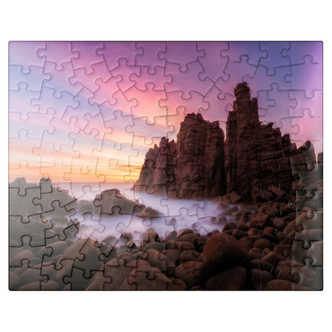 puzzleplate Pinnacles at Cape Woolamai, Phillip Island, Australia 100 Jigsaw Puzzle