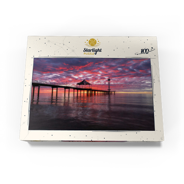 Brighton Jetty Sunset Reflection, South Australia 100 Jigsaw Puzzle box view3