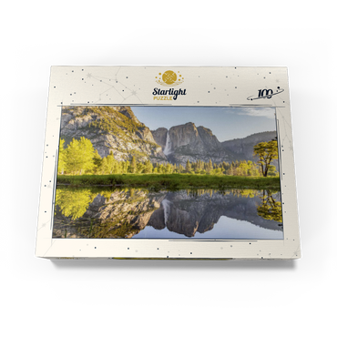 Yosemite Falls Reflection in Spring 100 Jigsaw Puzzle box view3