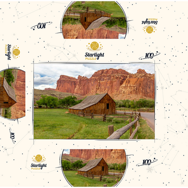Rustic Barn in Capitol Reef National Park 100 Jigsaw Puzzle box 3D Modell