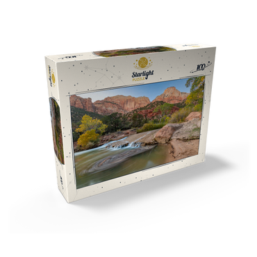 Virgin River Cascade in Zion National Park 100 Jigsaw Puzzle box view2