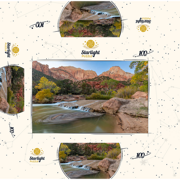 Virgin River Cascade in Zion National Park 100 Jigsaw Puzzle box 3D Modell