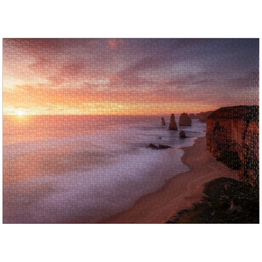 puzzleplate Twelve Apostles - Sunset Glow on Victoria's Coast 1000 Jigsaw Puzzle
