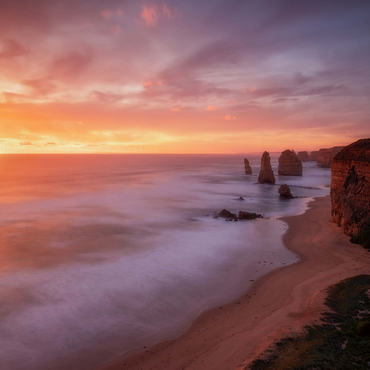 Twelve Apostles - Sunset Glow on Victoria's Coast 1000 Jigsaw Puzzle 3D Modell