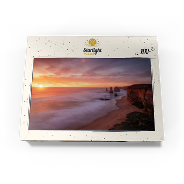 Twelve Apostles - Sunset Glow on Victoria's Coast 100 Jigsaw Puzzle box view3