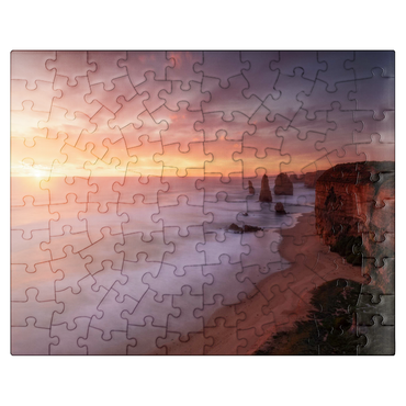 puzzleplate Twelve Apostles - Sunset Glow on Victoria's Coast 100 Jigsaw Puzzle