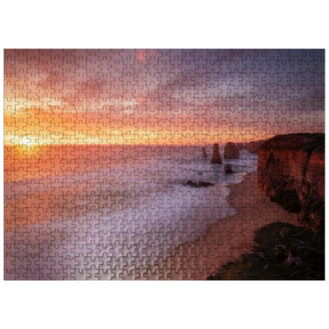 puzzleplate Twelve Apostles - Sunset Glow on Victoria's Coast 500 Jigsaw Puzzle