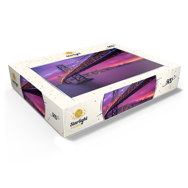 San Francisco Bay Bridge at Sunset - City Lights View 500 Jigsaw Puzzle box view1