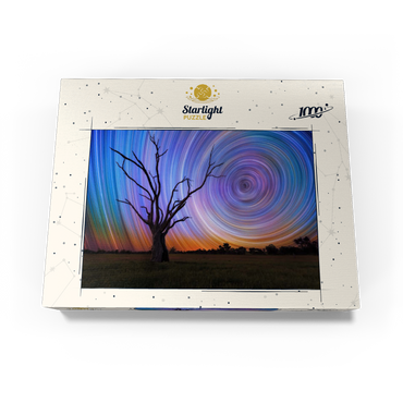 Star Trails Over Lone Tree - Cosmic Night Sky 1000 Jigsaw Puzzle box view3