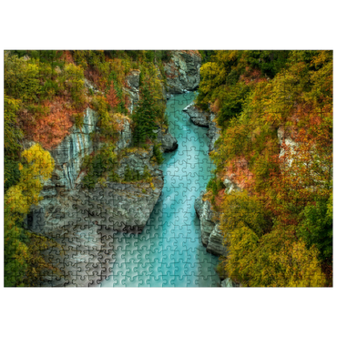puzzleplate Shotover River Gorge - Autumn in Queenstown 500 Jigsaw Puzzle