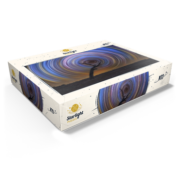 Star Trail Spiral Over Lone Outback Tree 100 Jigsaw Puzzle box view1