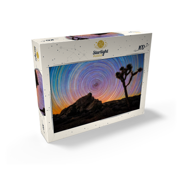 Joshua Tree Under Spiral Star Trails 100 Jigsaw Puzzle box view2