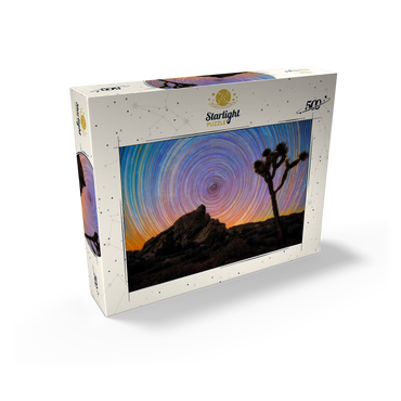 Joshua Tree Under Spiral Star Trails 500 Jigsaw Puzzle box view2