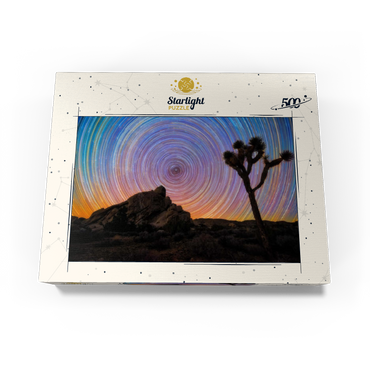 Joshua Tree Under Spiral Star Trails 500 Jigsaw Puzzle box view3