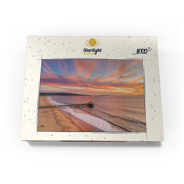 Manhattan Beach Pier Sunset Glow California 1000 Jigsaw Puzzle box view3