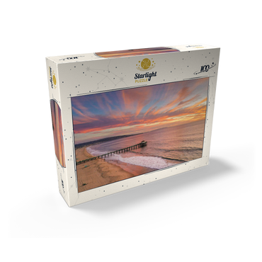 Manhattan Beach Pier Sunset Glow California 100 Jigsaw Puzzle box view2