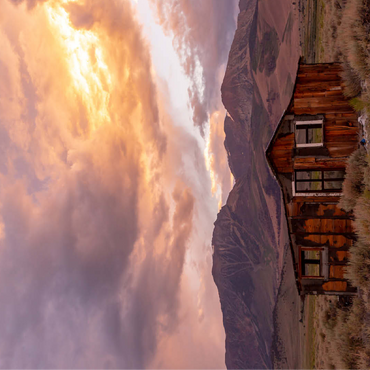 Rustic Cabin Ruin in Eastern Sierra Sunset 100 Jigsaw Puzzle 3D Modell