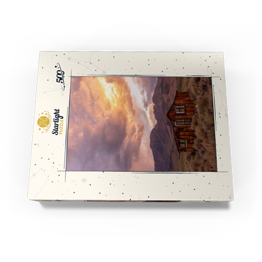 Rustic Cabin Ruin in Eastern Sierra Sunset 500 Jigsaw Puzzle box view3