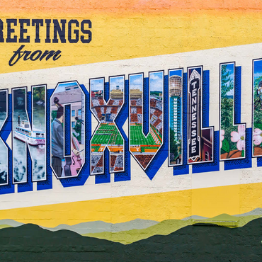 Greetings from Knoxville Tennessee Mural 100 Jigsaw Puzzle 3D Modell