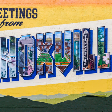 Greetings from Knoxville Tennessee Mural 500 Jigsaw Puzzle 3D Modell