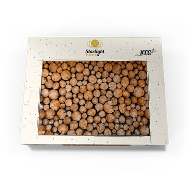 Stacked Firewood Logs with Natural Texture 1000 Jigsaw Puzzle box view3