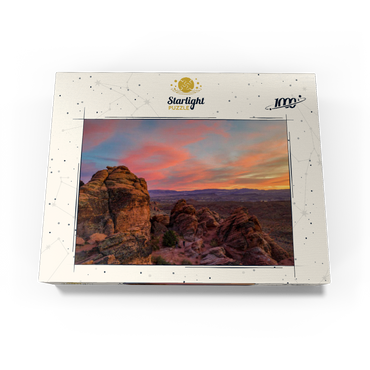 Snow Canyon Red Rocks at Sunset, Utah 1000 Jigsaw Puzzle box view3