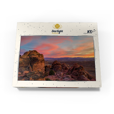 Snow Canyon Red Rocks at Sunset, Utah 100 Jigsaw Puzzle box view3