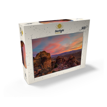 Snow Canyon Red Rocks at Sunset, Utah 500 Jigsaw Puzzle box view2