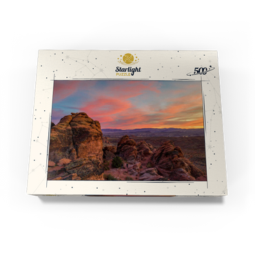 Snow Canyon Red Rocks at Sunset, Utah 500 Jigsaw Puzzle box view3