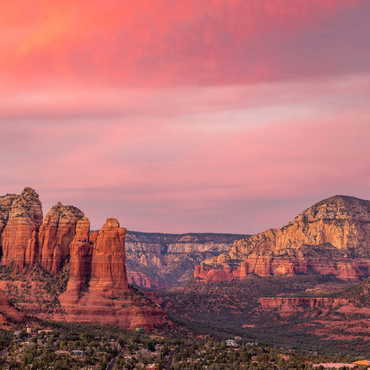 Sedona Red Rocks at Sunset Glow 100 Jigsaw Puzzle 3D Modell