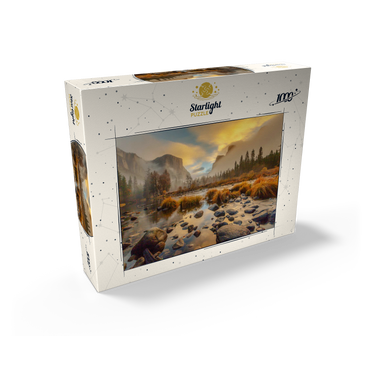 Yosemite Valley at Sunrise with Mist and Reflections 1000 Jigsaw Puzzle box view2