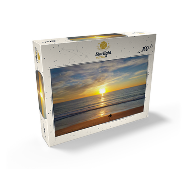 Surfer at Sunset on California Beach 100 Jigsaw Puzzle box view2