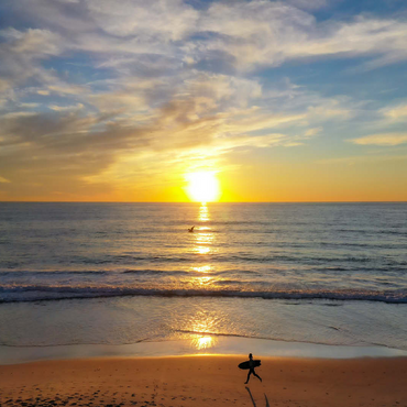 Surfer at Sunset on California Beach 100 Jigsaw Puzzle 3D Modell