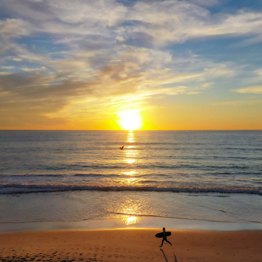Surfer at Sunset on California Beach 500 Jigsaw Puzzle 3D Modell
