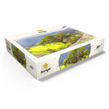 California Oak Tree in Spring Green Hills 100 Jigsaw Puzzle box view1
